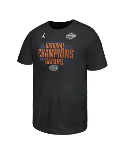 Jordan Kids' Big Boys And Girls Black Florida Gators 2025 Ncaa Men's Basketball National Champions Locker Room T-