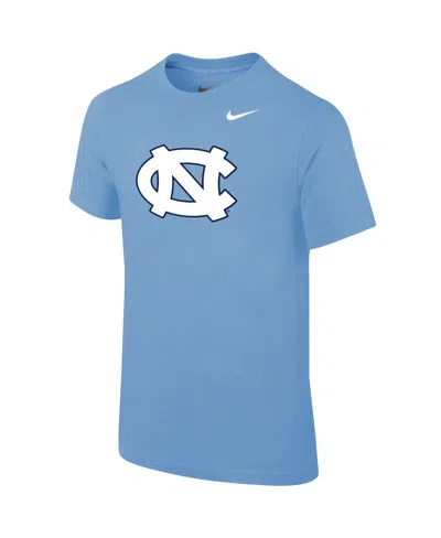 Jordan Kids' Big Boys And Girls  North Carolina Tar Heels Carolina Blue Logo Legend Performance T-shirt