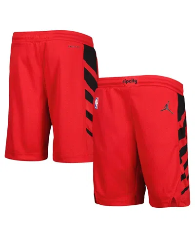 Jordan Kids' Big Boys And Girls  Brand Red Portland Trail Blazers Statement Edition Swingman Performance Sh