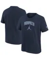 Jordan Big Boys And Girls Navy Memphis Grizzlies Essential Cities T-shirt In Blue