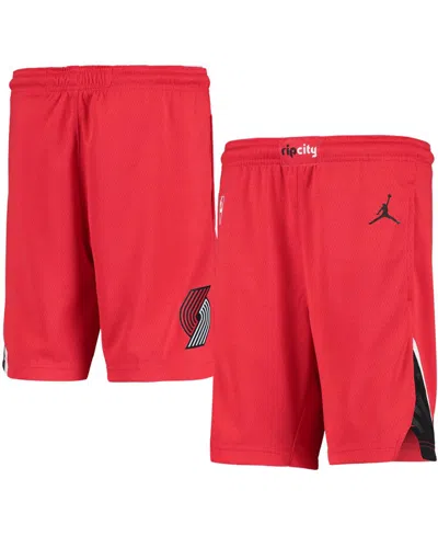 Jordan Kids' Big Boys And Girls Portland Trail Blazers 2019/20 Swingman Performance Shorts In No Color