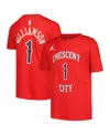 Jordan Big Boys And Girls Zion Williamson Red New Orleans Pelicans Name Number Statement T-shirt In Red