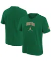 Jordan Big Boys And Girlsâ Kelly Green Boston Celtics Essential Cities T-shirt In Green