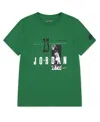 Jordan Kids' Big Boys Brand Crew Short Sleeve T-shirt In Pine Green