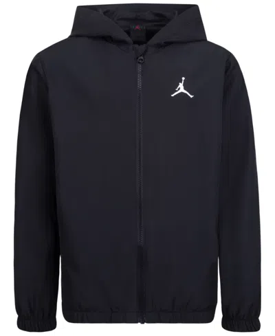 Jordan Kids' Big Boys Dri-fit Raglan Windbreaker Jacket In Black
