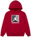 Jordan Big Boys Essentials Baseline Pullover Hoodie In Red