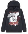 Jordan Big Boys Fleece Pullover Hoodie In Black