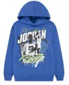 Jordan Big Boys Fleece Pullover Hoodie In Blue