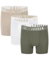 Jordan Big Boys Flight Dri-fit Cotton Core Boxer Briefs, Pack Of 3 In Medium Olive