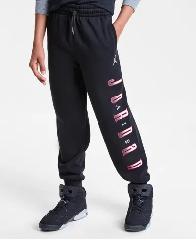 Jordan Kids' Big Boys Gametime Chenille Patch Pants In Black
