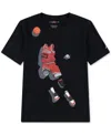 Jordan Big Boys Ghost Man Graphic T-shirt In Black