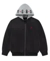Jordan Big Boys Hooded Bomber Jacket In Black