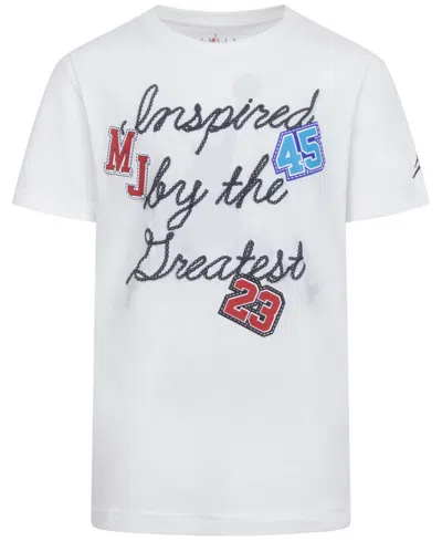 Jordan Kids' Big Boys Inspired Patches T-shirt In Sail