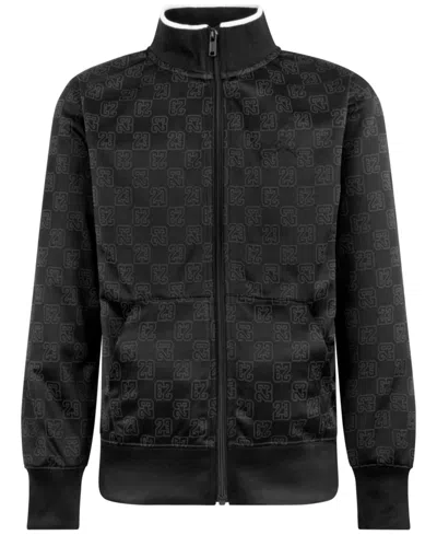 Jordan Kids' Big Boys Jacquard Monogram-print Track Jacket In 023black