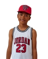 Jordan Jersey Flat Brim Cap - Big Kid In Gym Red