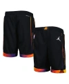 JORDAN BIG BOYS JORDAN BLACK PHOENIX SUNS STATEMENT EDITION SWINGMAN PERFORMANCE SHORTS