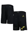 Jordan Big Boys  Brand Black Utah Jazz Statement Edition Swingman Performance Shorts In Black