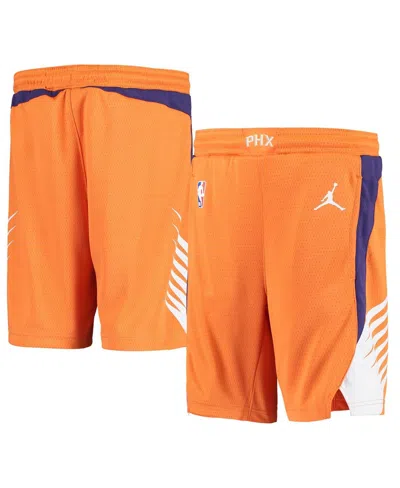 Jordan Kids' Big Boys  Orange Phoenix Suns 2019/20 Swingman Performance Shorts