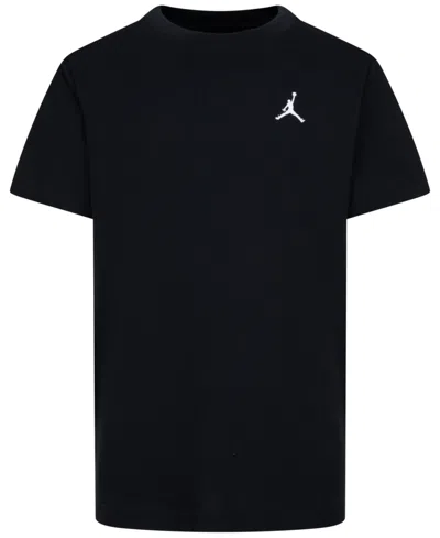 Jordan Kids' Big Boys Jumpman Air Embroidery T-shirt In Black