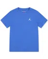 Jordan Kids' Big Boys Jumpman Air Embroidery T-shirt In Blue