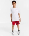 Jordan Big Boys Jumpman Air Embroidery T-shirt In Carbon Heather