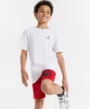 Jordan Big Boys Jumpman Air Embroidery T-shirt In Midnight Blue