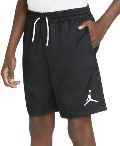 Jordan Kids' Big Boys Jumpman Mesh-lined Drawstring Shorts In Black