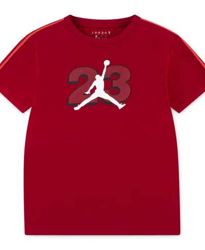 Jordan Kids' Big Boys Jumpman Tape T-shirt In Gym Red