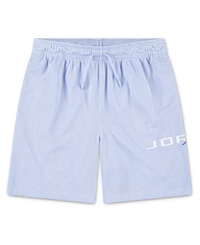 Jordan Kids' Big Boys Mj Baseline Mesh Shorts In Hydrogen Blue