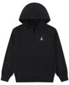 Jordan Kids' Big Boys Mj Brooklyn Full-zip Hoodie In Black