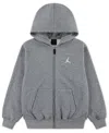 Jordan Big Boys Mj Brooklyn Full-zip Hoodie In Gray