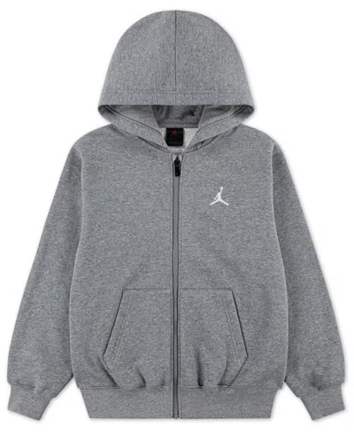 Jordan Kids' Big Boys Mj Brooklyn Full-zip Hoodie In Gray