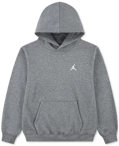 Jordan Kids' Big Boys Mj Brooklyn Pullover Hoodie In Gray