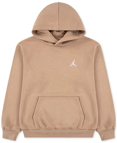 Jordan Kids' Big Boys Mj Brooklyn Pullover Hoodie In Neutral