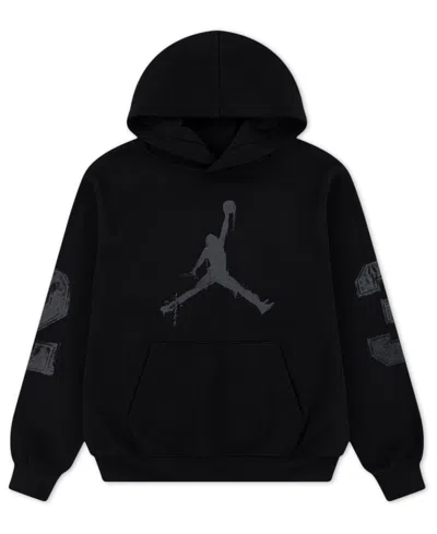 Jordan Kids' Big Boys Mj Motion, Versatility And Performance Pullover Hoodie In Black
