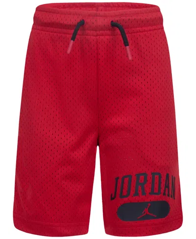 Jordan Kids' Big Boys Physical Education Mesh Shorts In Gym Red/gym Red