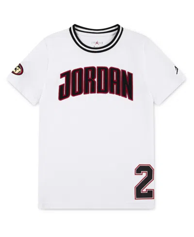 Jordan Kids' Big Boys Play-off Game T-shirt In White