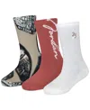 Jordan Big Boys Rings 3-pk. Crew Socks In Desert Camo