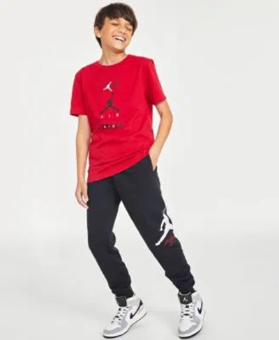 Jordan Kids' Big Boys T Shirt Sweatpants In Black