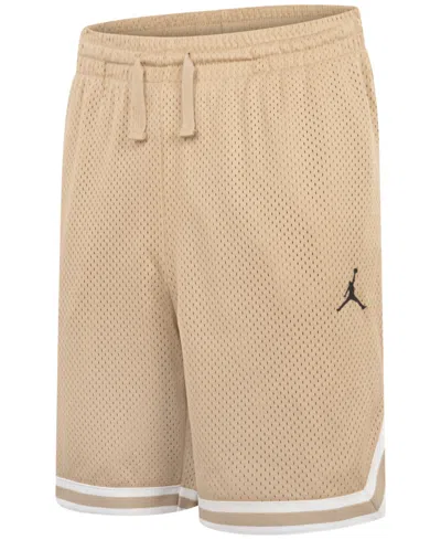 Jordan Kids' Big Boys Taping Mesh Shorts In Brown