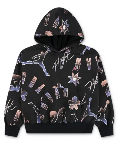 Jordan Kids' Big Girls 23 Throwback Hoodie In Black