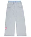 Jordan Big Girls Bling Fleece Pants In Gray