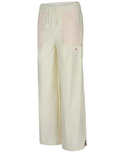 Jordan Kids' Big Girls Crafted Utility Woven Pants In Coconut Milk