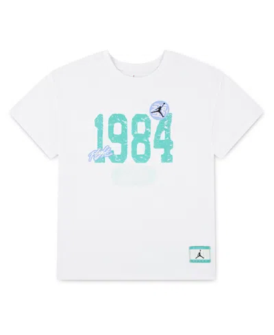 Jordan Kids' Big Girls Jumpman Training Camp 1984 T-shirt In White