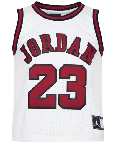 Jordan Kids' Big Girls Recon Cropped Jersey In White