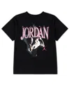 Jordan Big Girls Soar Oversized T-shirt In Black
