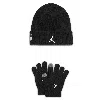 Jordan Big Kids' 2-piece 23 Jersey Beanie Set In Black