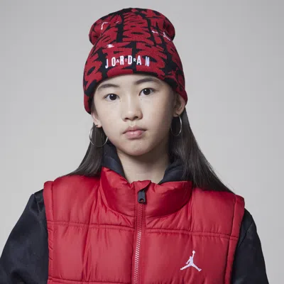 Jordan Big Kids' 2-piece Beanie Set In Red