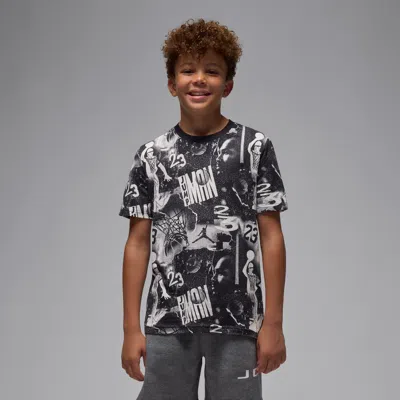 Jordan Big Kids' 23 Collage T-shirt In Blue