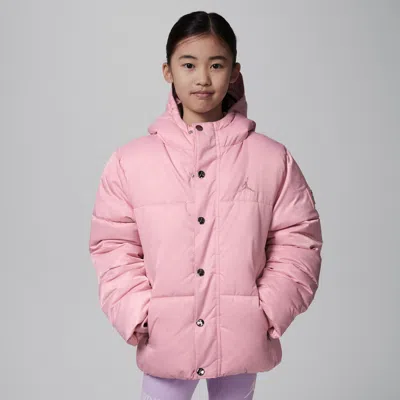 Jordan Big Kids' 23 Jacquard Filled Jacket In Pink